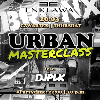 Urban Masterclass - Latino & R'n'B | CZWARTEK 20.03  Urban Masterclass - Latino & R'n'B | CZWARTEK 20.03